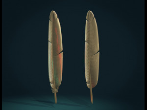 printable feather Model do druku 3D