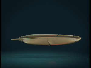 printable feather Model do druku 3D