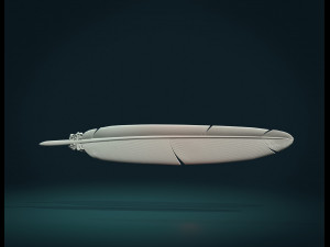 printable feather Model do druku 3D