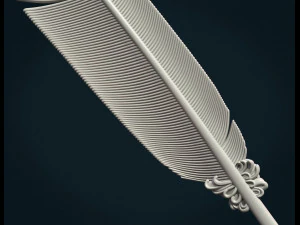 printable feather 3D Print Model
