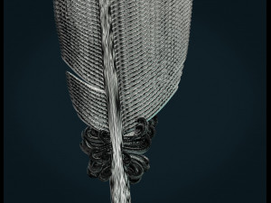 printable feather Model do druku 3D