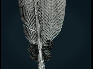 printable feather 3D Print Model
