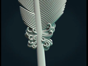 printable feather 3D Print Model