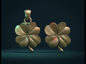 clover pendant 3D 打印模型