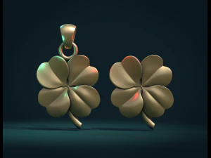 Clover pendant 3D Print Model