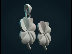 Clover pendant 3D Print Model