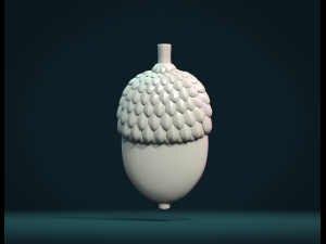 acorn relief 3D Baskı Modeli