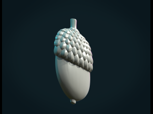 acorn relief 3D Baskı Modeli