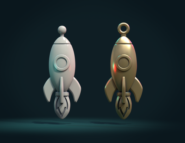 rocket bas-relief 3D 打印模型 .c4d .max .obj .3ds .fbx .stl .blend 