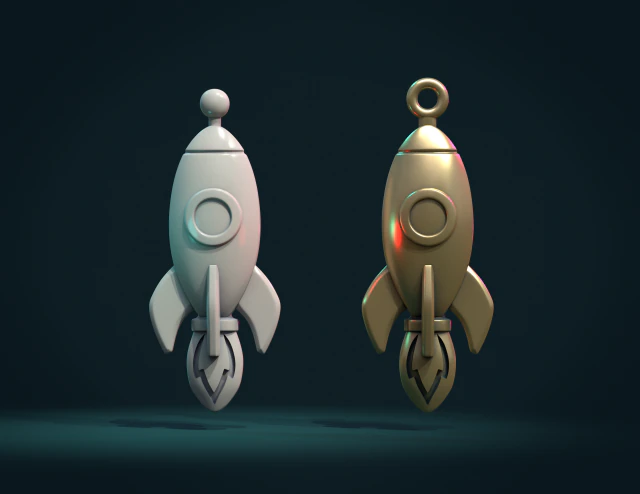 rocket bas-relief 3D Print Model .c4d .max .obj .3ds .fbx .stl .blend