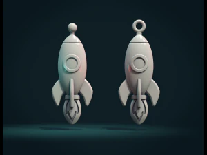 rocket bas-relief 3D Print Model