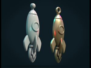 rocket bas-relief 3D 打印模型