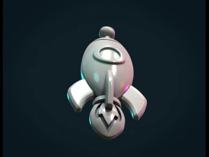 rocket bas-relief 3D Print Model