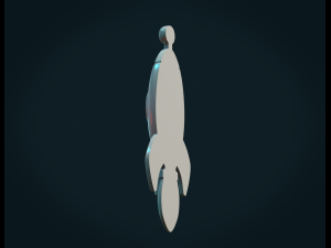rocket bas-relief 3D 打印模型