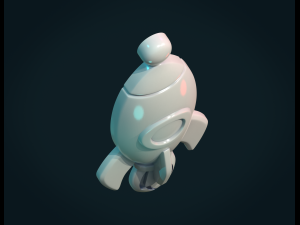 rocket bas-relief 3D 打印模型