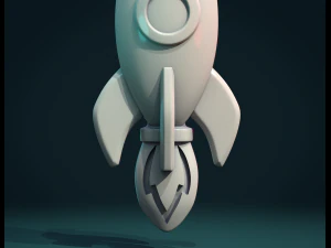 rocket bas-relief 3D Print Model