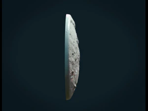 moon bas-relief pendant 3D Print Model