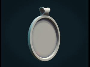 moon bas-relief pendant 3D Принт Модель