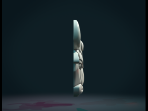bull head bas-relief 3D 프린트 모델
