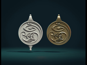 abstract magic pendant 3Dプリントモデル