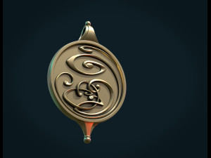 abstract magic pendant 3Dプリントモデル