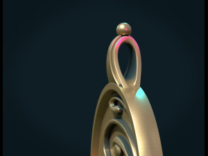 abstract magic pendant 3Dプリントモデル
