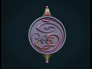 abstract magic pendant 3Dプリントモデル