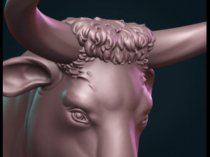 bull sculpture 3D-printmodel