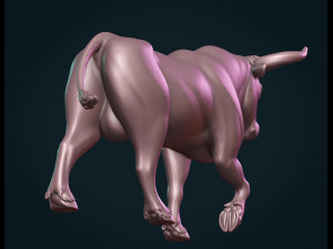 bull sculpture 3D-printmodel
