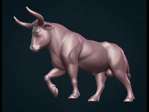 bull sculpture 3D-printmodel