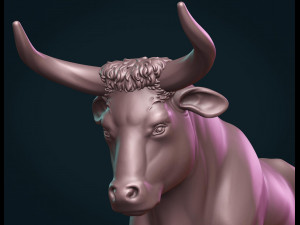 bull sculpture 3D-printmodel
