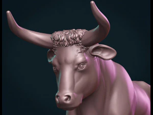 bull sculpture 3D Print Model