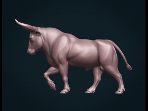 bull sculpture 3D-printmodel