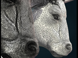 bull sculpture 3D-printmodel