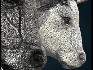 bull sculpture 3D Print Model