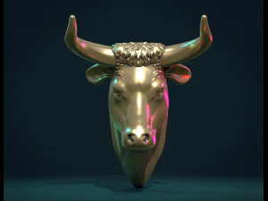 bull head 3D Print Model