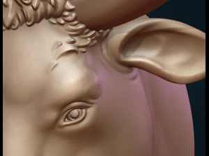 bull head 3D Print Model