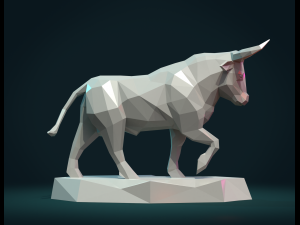 bull sculpture Model Cetak 3D