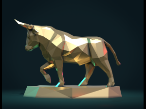 bull sculpture Model Cetak 3D
