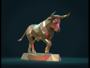 bull sculpture Model Cetak 3D