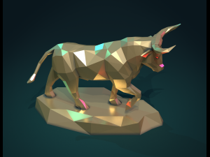 bull sculpture Model Cetak 3D