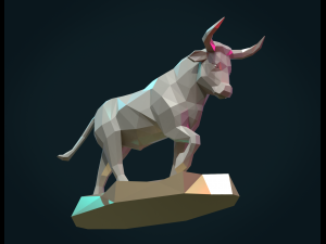 bull sculpture Model Cetak 3D
