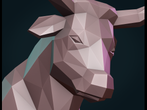 bull sculpture Model Cetak 3D