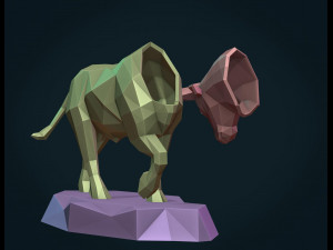 bull sculpture Model Cetak 3D