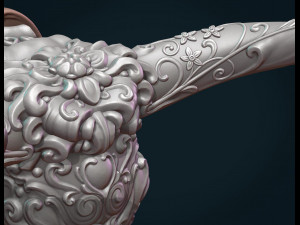 ornate bull head 3D-Druckmodell