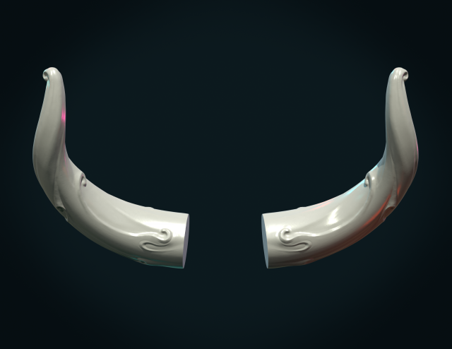 horns 3D Принт Модель .c4d .max .obj .3ds .fbx .stl .blend