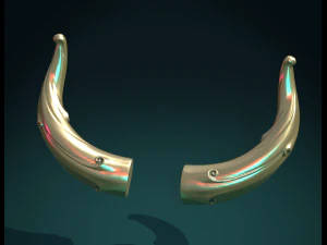 horns 3D Print Model