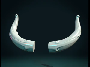 horns 3D Print Model