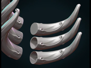 horns 3D Print Model