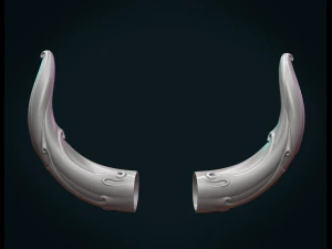 horns 3D Print Model